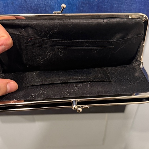 Vera Bradley Black and Cream Floral Wallet - Picture 2 of 6